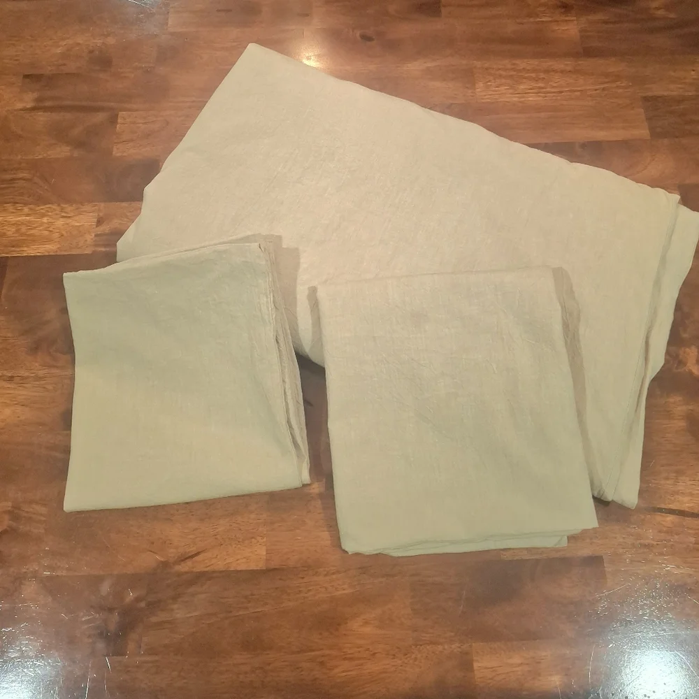 Duvet Beige Queen Size Set With 2 Pillow Shams